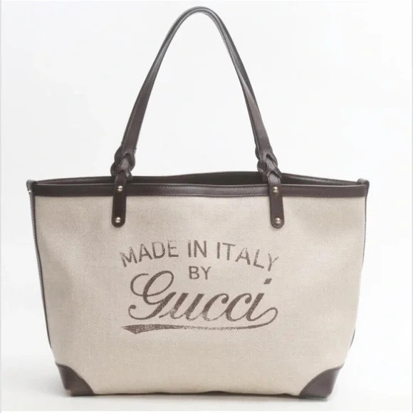 Hot Find! Gucci Signature Tote - Rare Collectable, Made in Italy, Like New - Picture 2 of 15